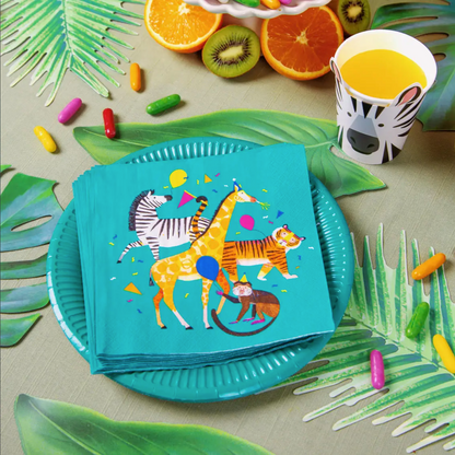 Safari Party Animal Large Paper Napkins - 20pk