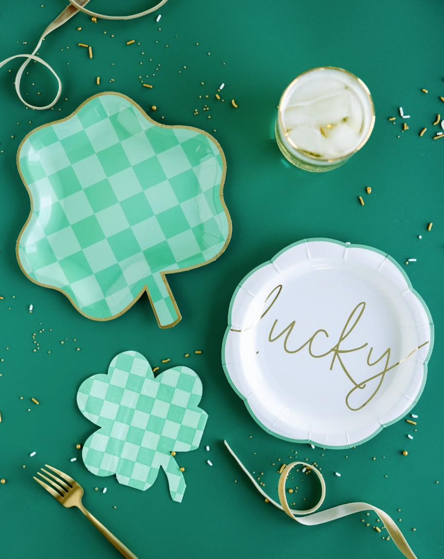 Lucky Assorted St. Patrick's Day Paper Plate Set - 8pk