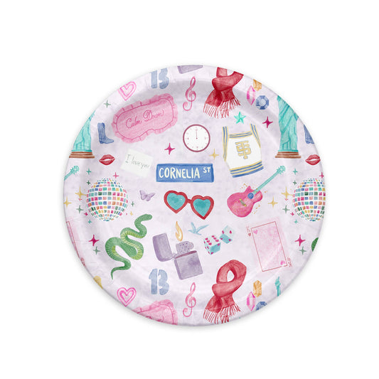 Taylor Swift Era Icons Paper Party Plates - 10pk