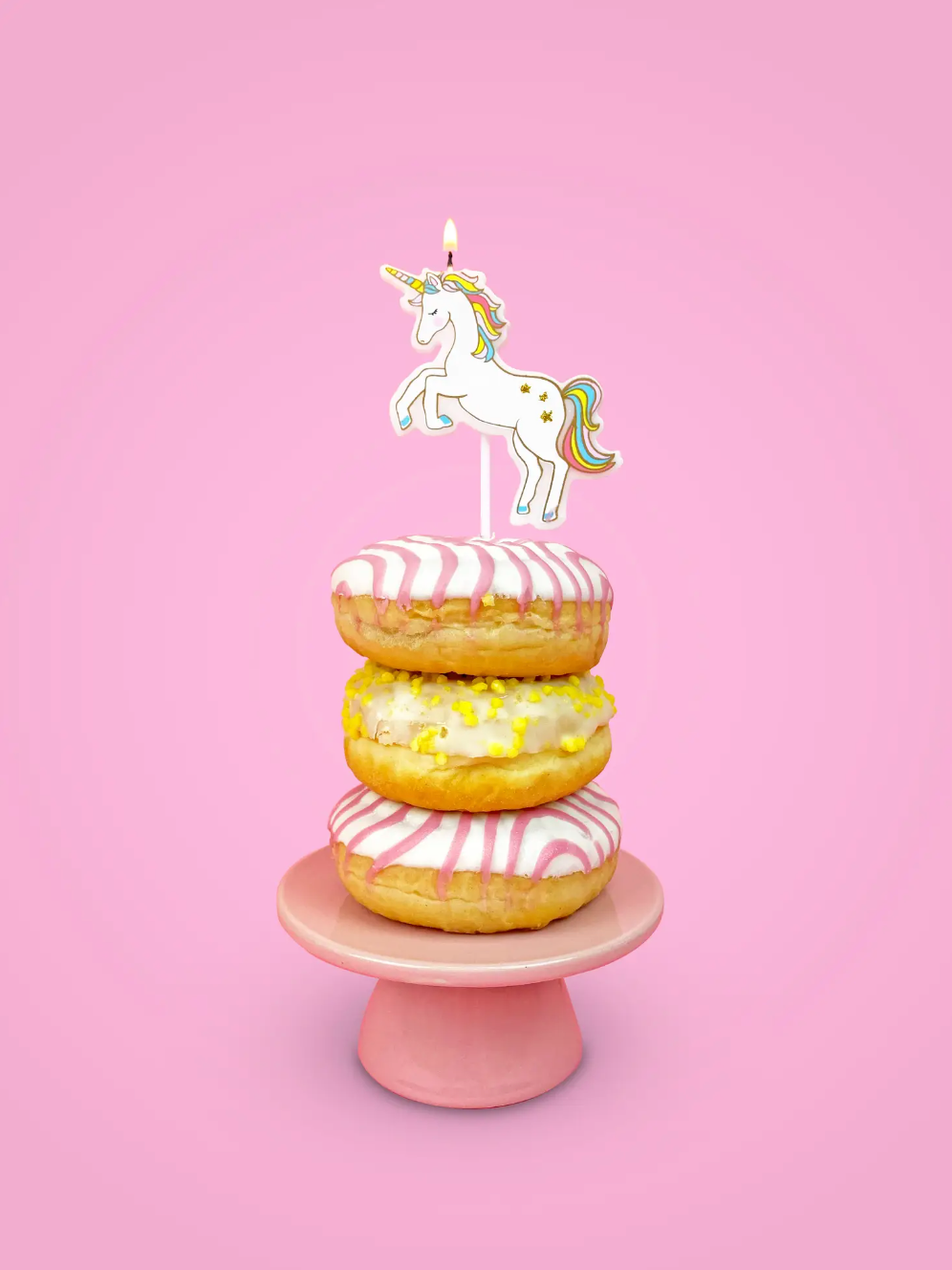 Unicorn Birthday Candle