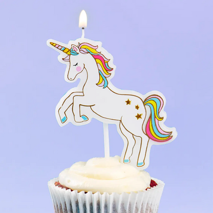 Unicorn Birthday Candle