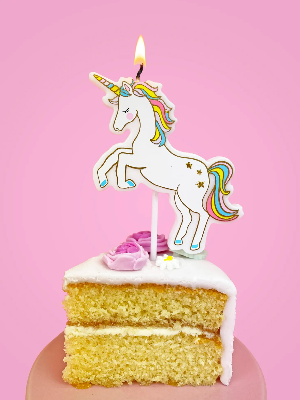 Unicorn Birthday Candle