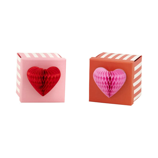 Heart Explosion Honeycomb Assorted Treat Boxes - 4pk