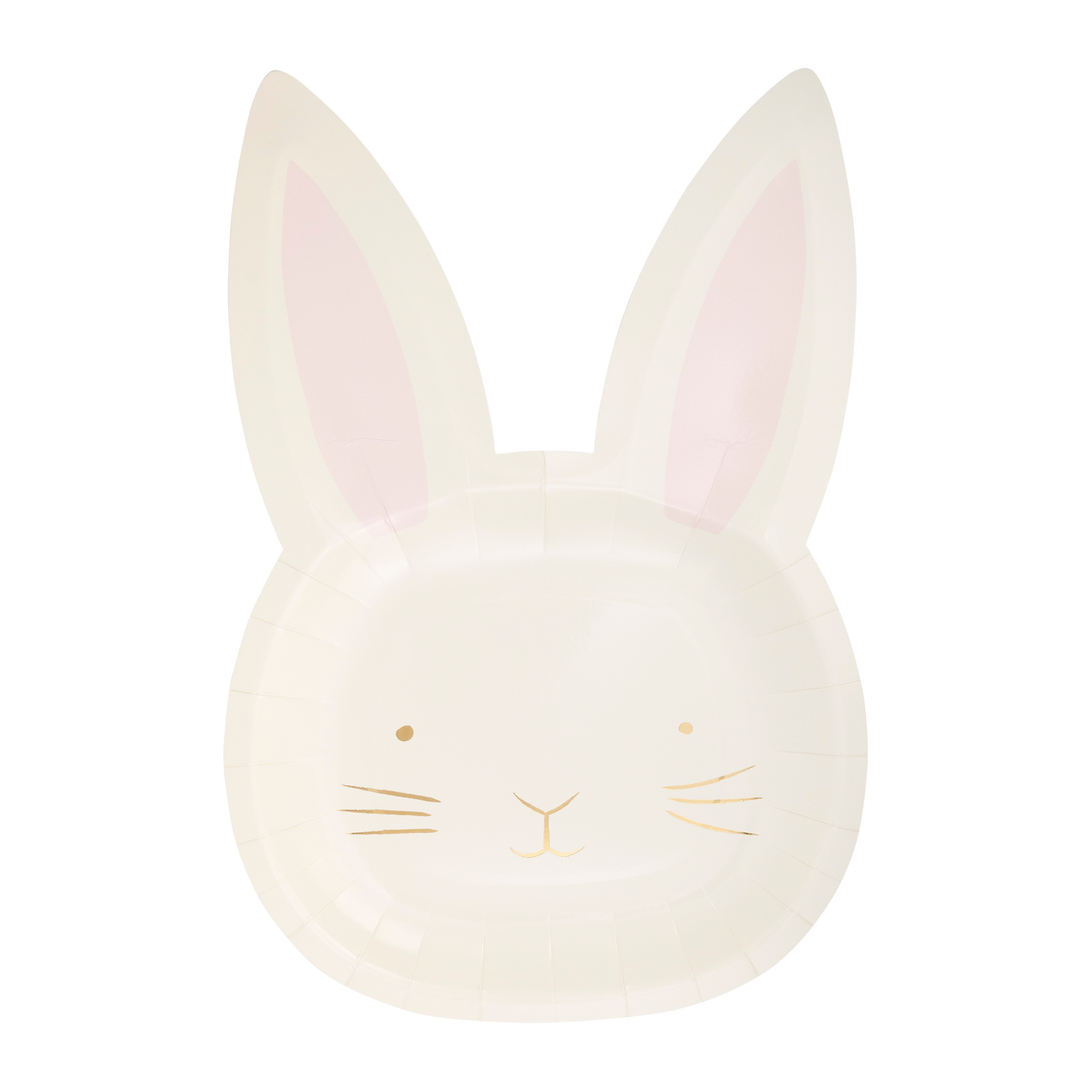 White Rabbit Bunny Face Paper Plates - 8pk