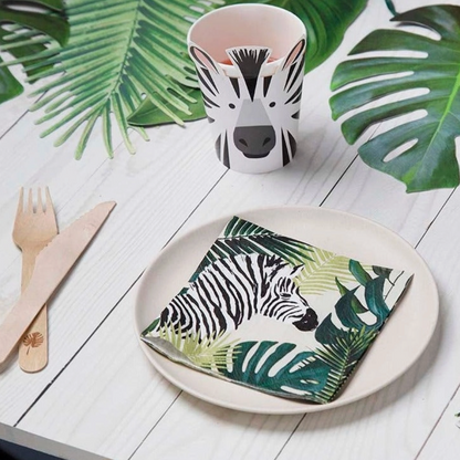 Safari Party Zebra Animal Paper Cups - 8pk