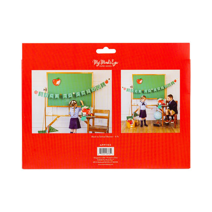 Back to School Chalkboard Flag Banner