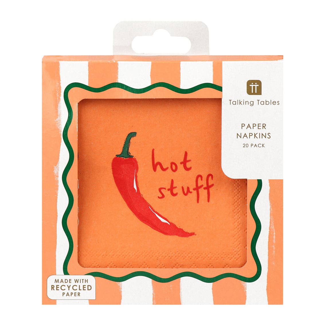 "Hot Stuff" Chili Paper Beverage Napkins - 20pk