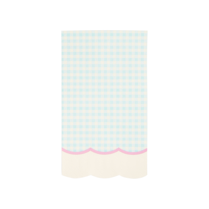 Gingham Assorted Pastel Guest Towel Napkins - 24pk