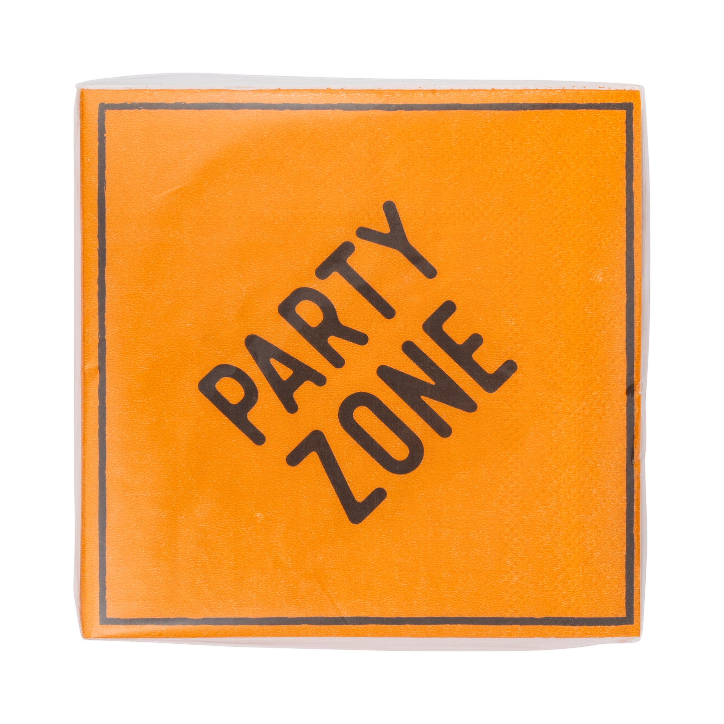 Party Zone Construction Sign Beverage Napkins - 24pk