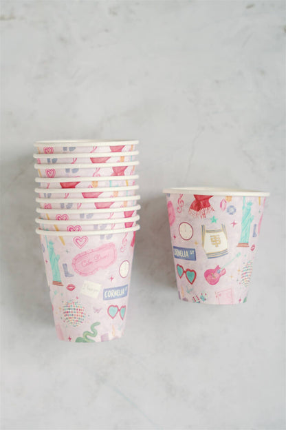 Swifty Era Icons Paper Party Cups - 10pk