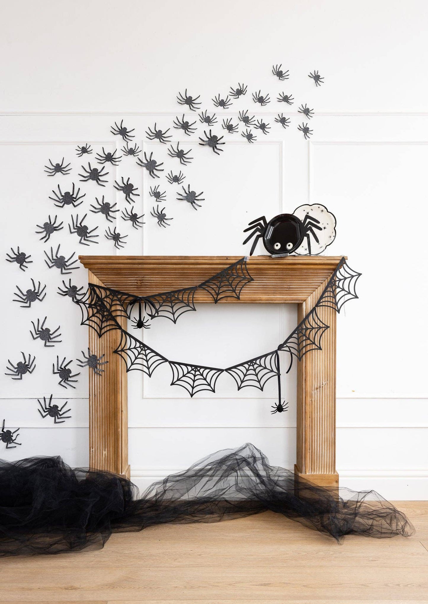 Spider Web Bunting Banner