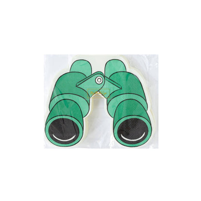 Safari Party Binoculars Shaped Paper Napkins - 24pk