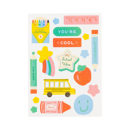 School Backpack Shaped Treat Bags - 8pk