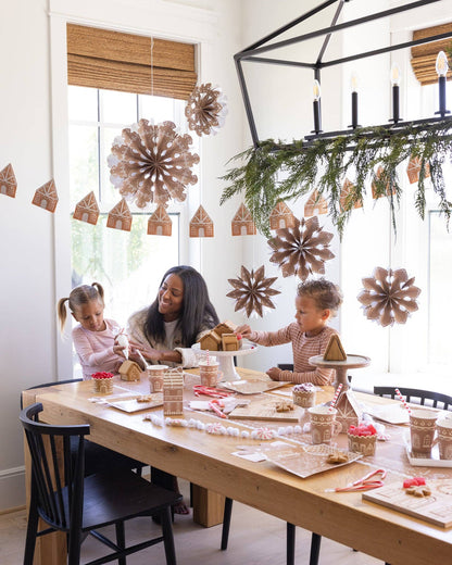 Gingerbread Party Fan Set Christmas Decor