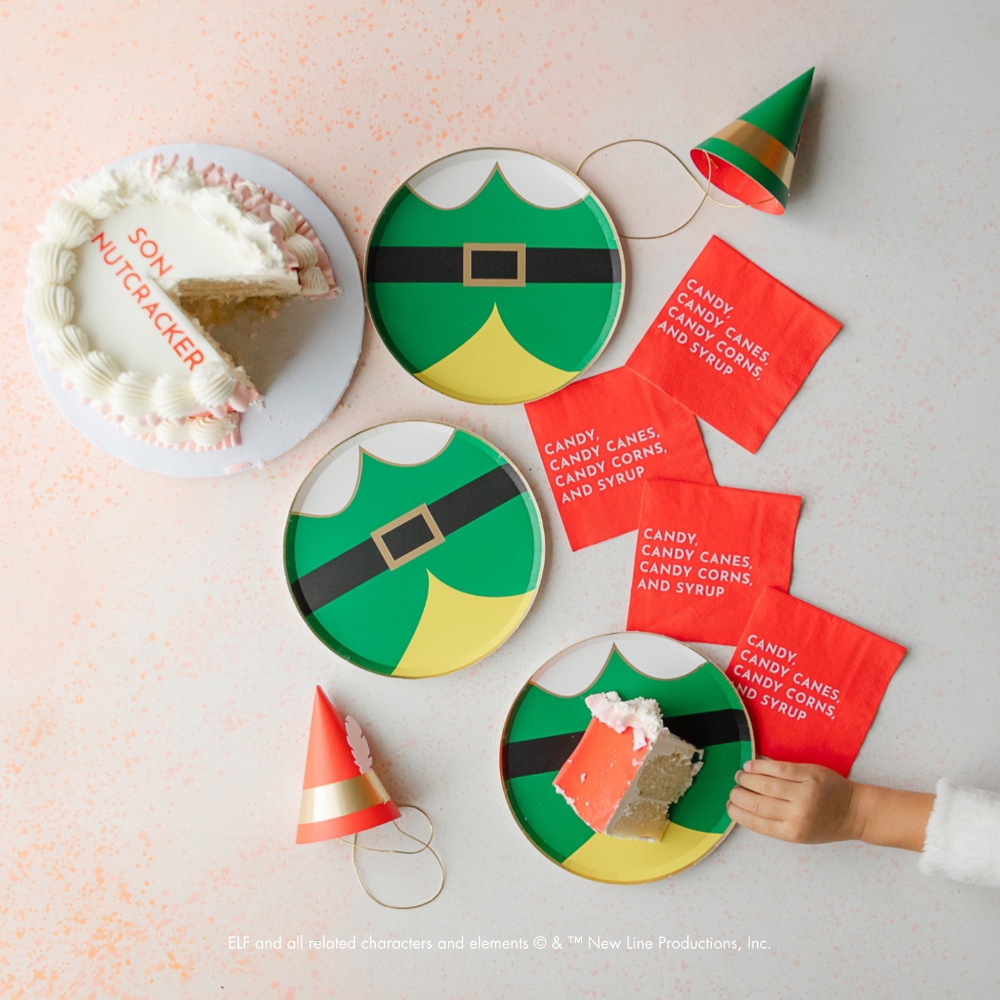 Elf Christmas Small Party Plates - 8pk