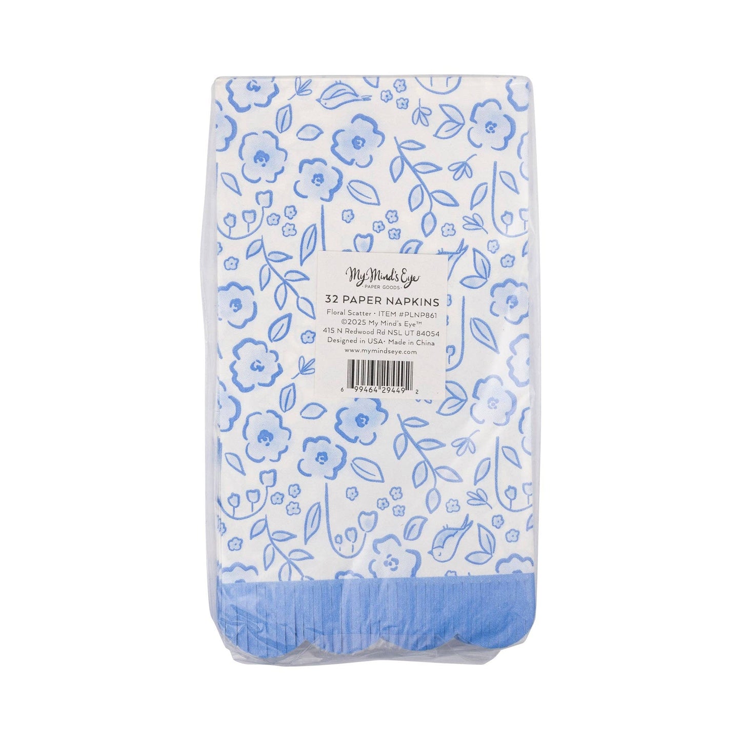 Floral Scatter Fringe Guest Napkins - 24pk