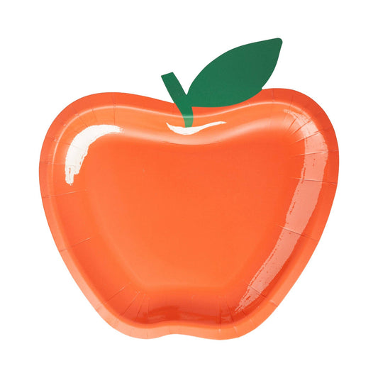 Apple Shaped Paper Plates- 8pk