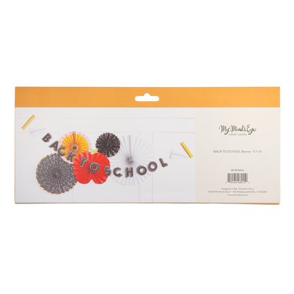 Black Back to School Banner