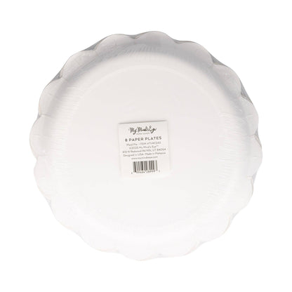 Plaid Pumpkin Pie Dessert Paper Plates - 8pk