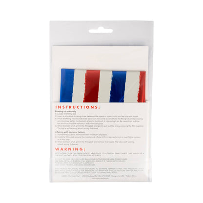 Striped Star 24" Mylar Balloon