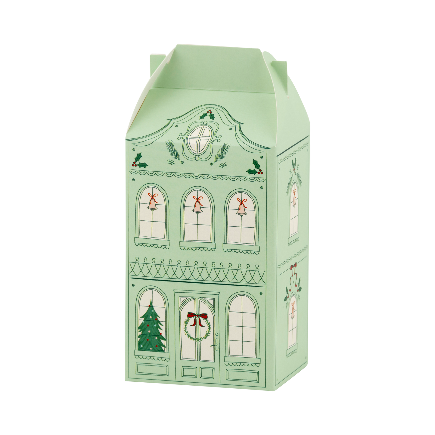 Christmas Village Advent Treat Box Favors - 25pk