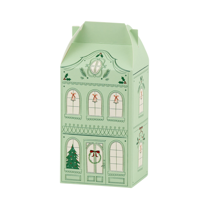 Christmas Village Advent Treat Box Favors - 25pk
