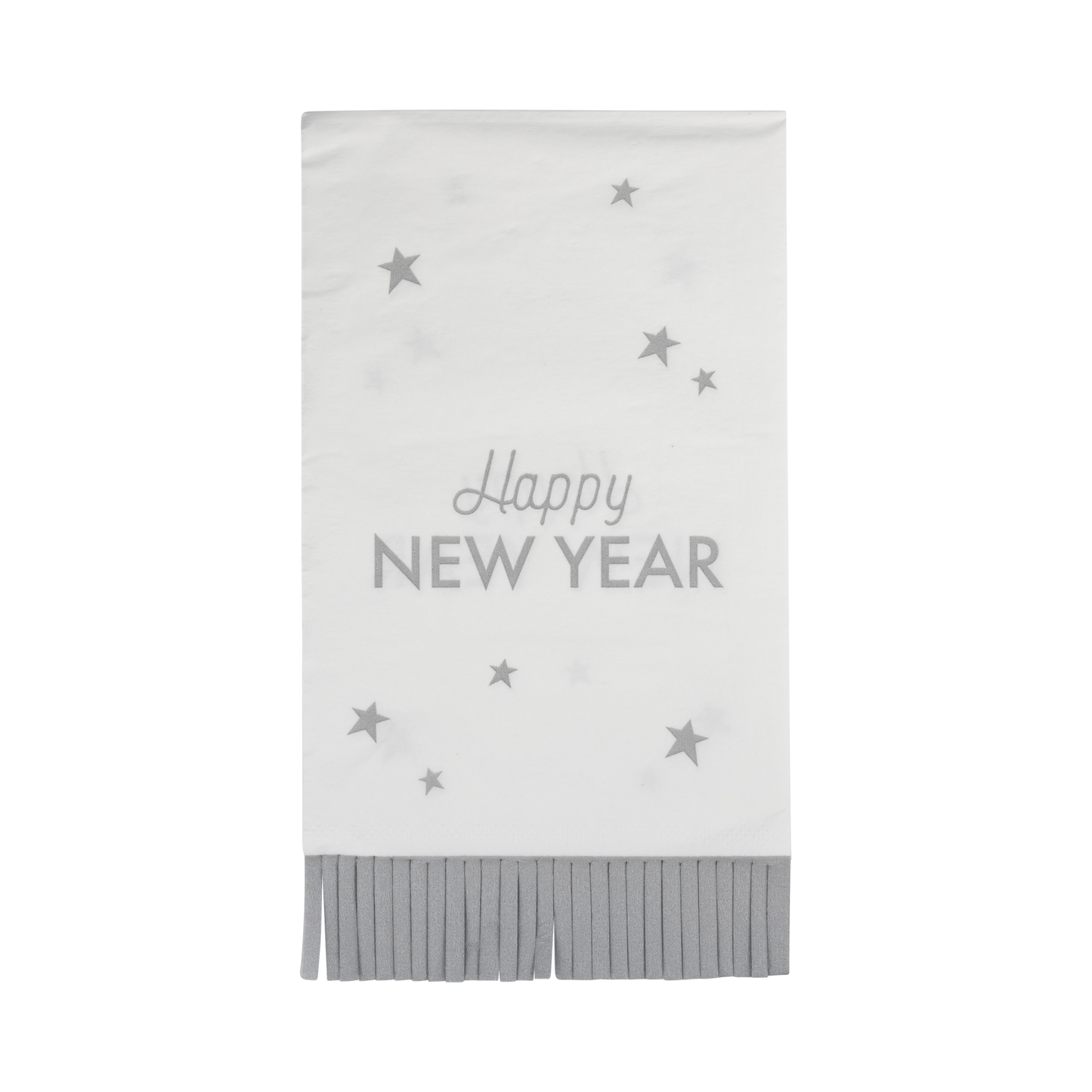 Happy New Year Fringed Dinner Napkins - 24pk