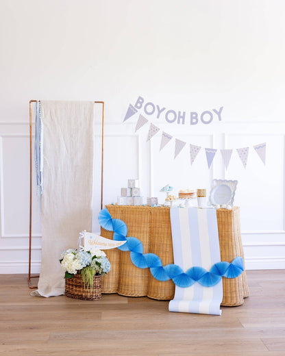 Baby Blue Boy Oh Boy Banner Set
