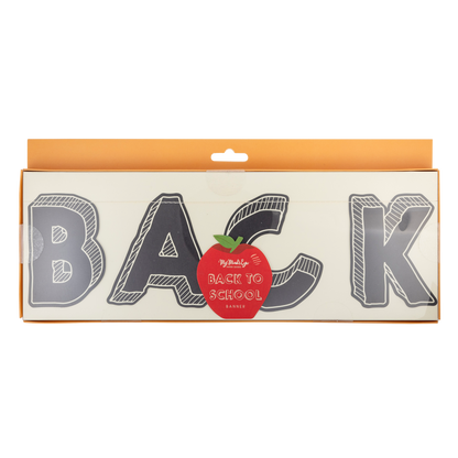 Black Back to School Banner