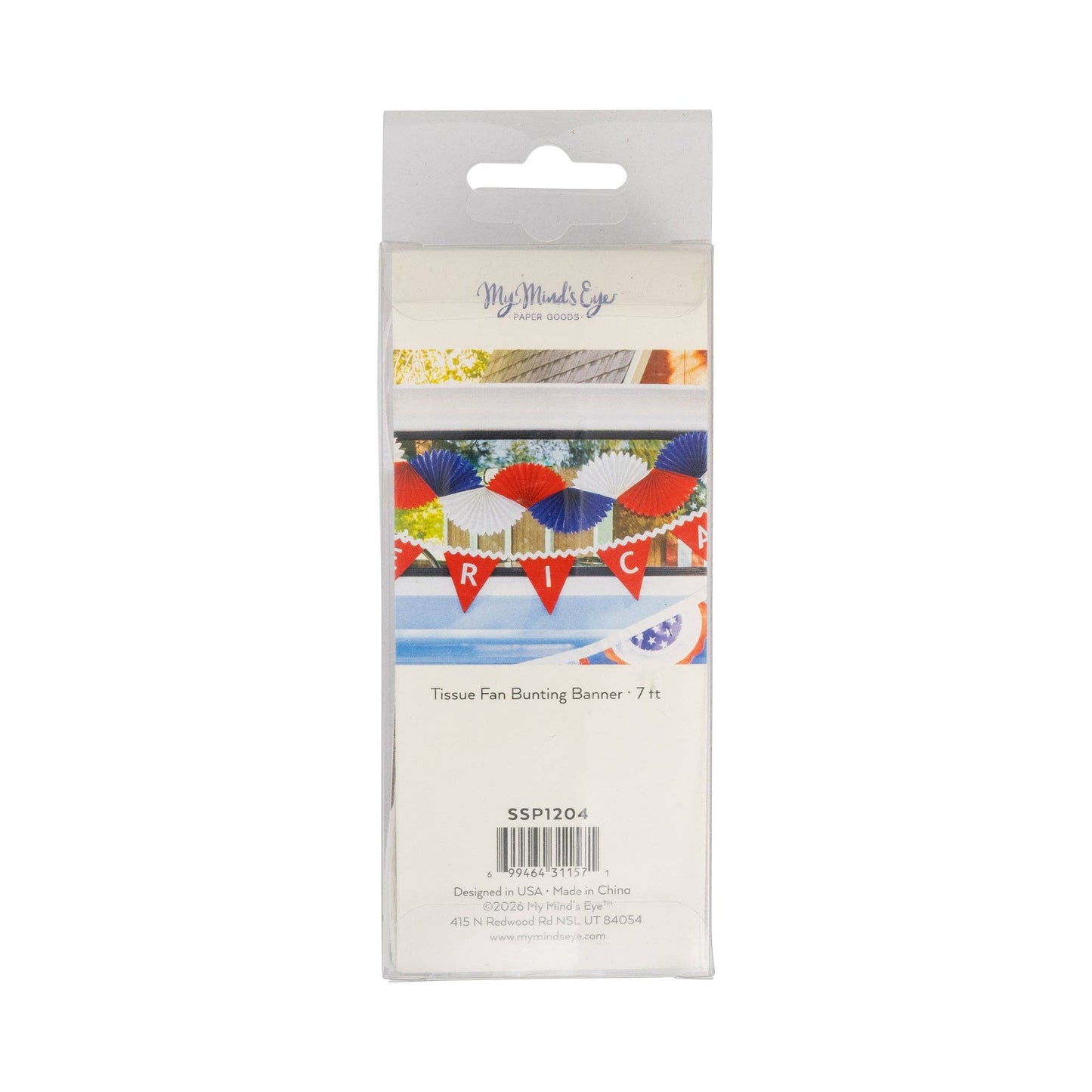 Americana Tissue Bunting Banner