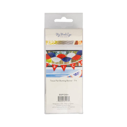 Americana Tissue Bunting Banner