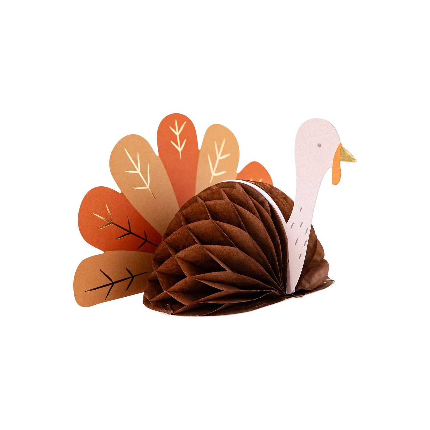 Honeycomb Turkey Thanksgiving Centerpieces - 3pk