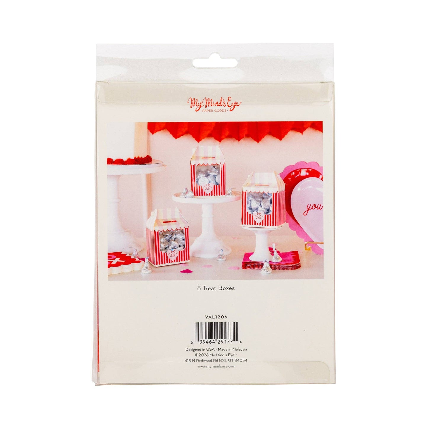 Kissing Booth Party Favor Treat Boxes - 8pk