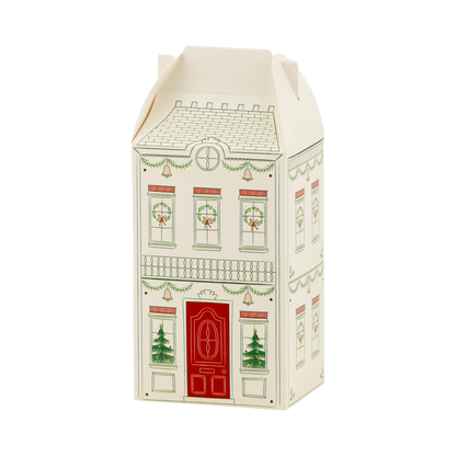 Christmas Village Advent Treat Box Favors - 25pk