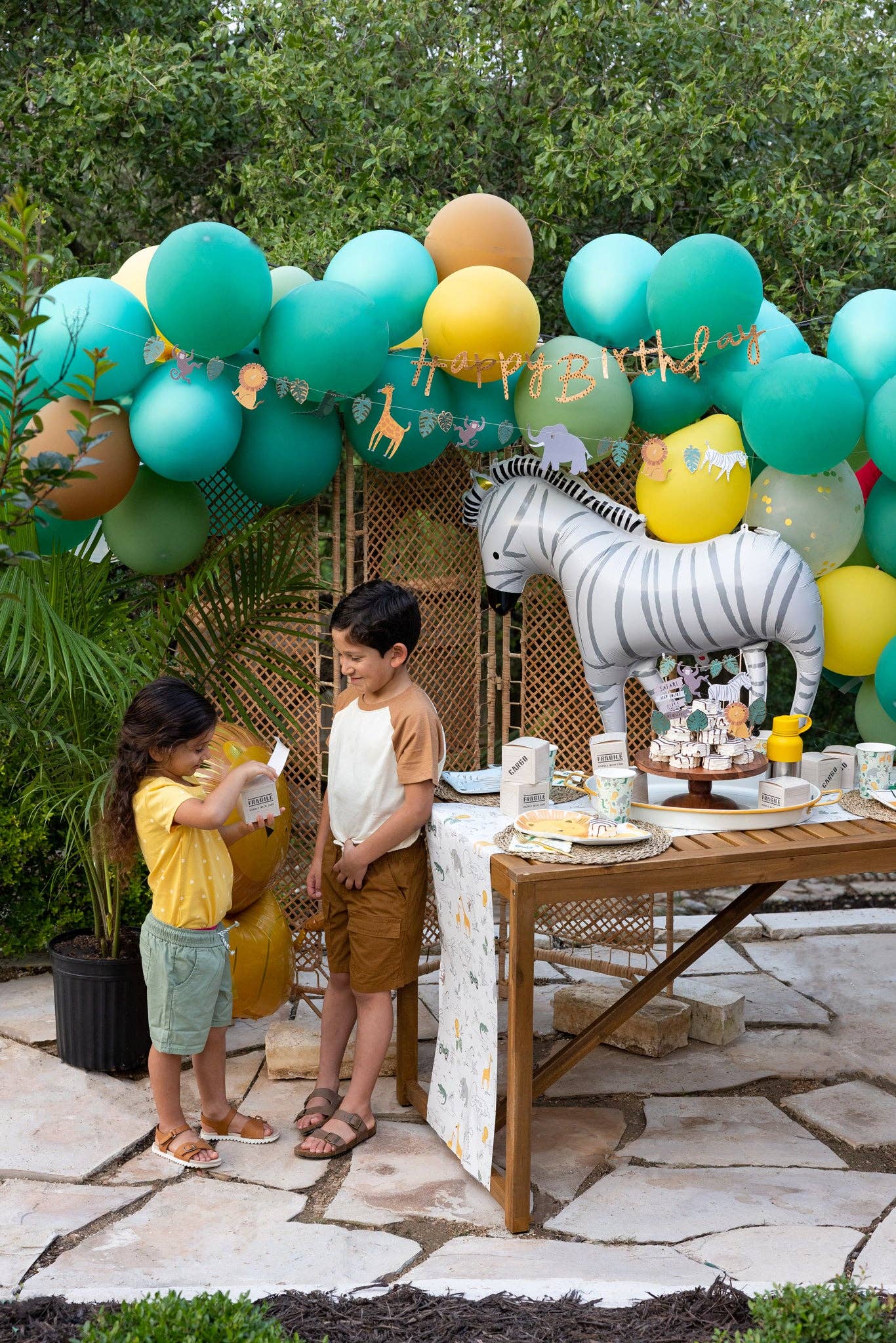 Safari Zebra Mylar Balloon