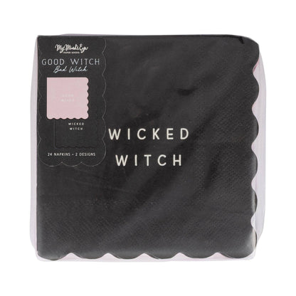Good Witch Bad Witch Cocktail Napkin Set - 24pk