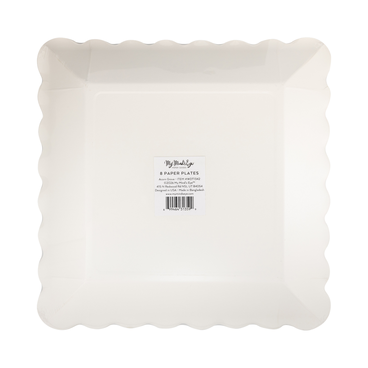 Acorn Grove Fall Square Paper Plates - 8pk