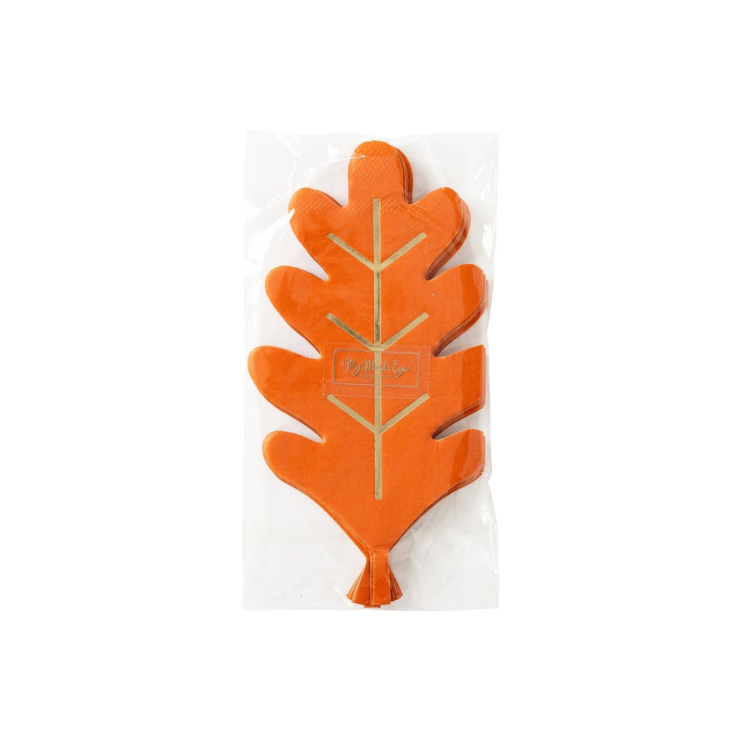 Fall Oak Leaf Shaped Paper Napkins - 18pk