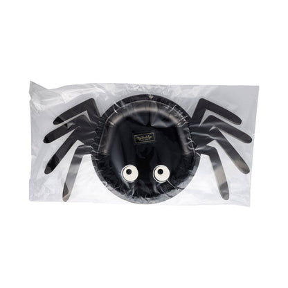 Spider Shaped Paper Plates - 8pk