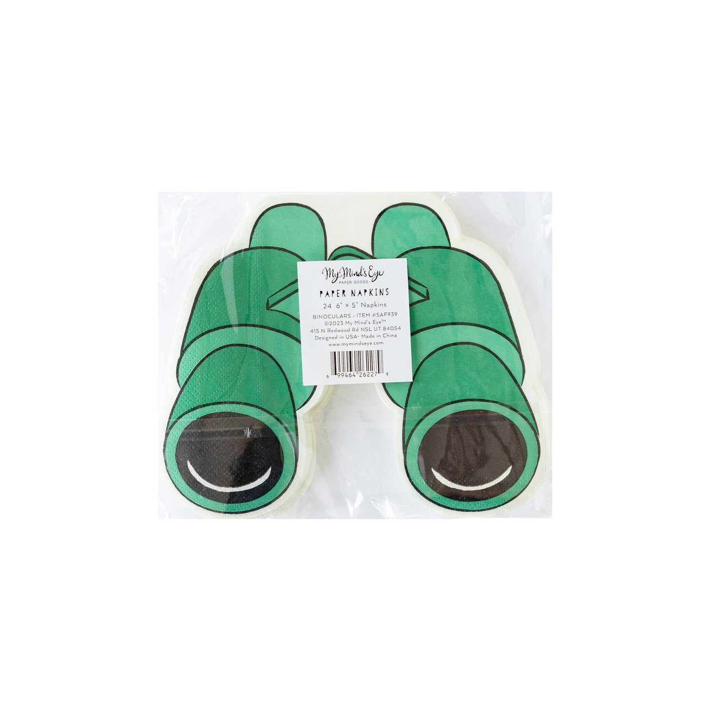 Safari Party Binoculars Shaped Paper Napkins - 24pk