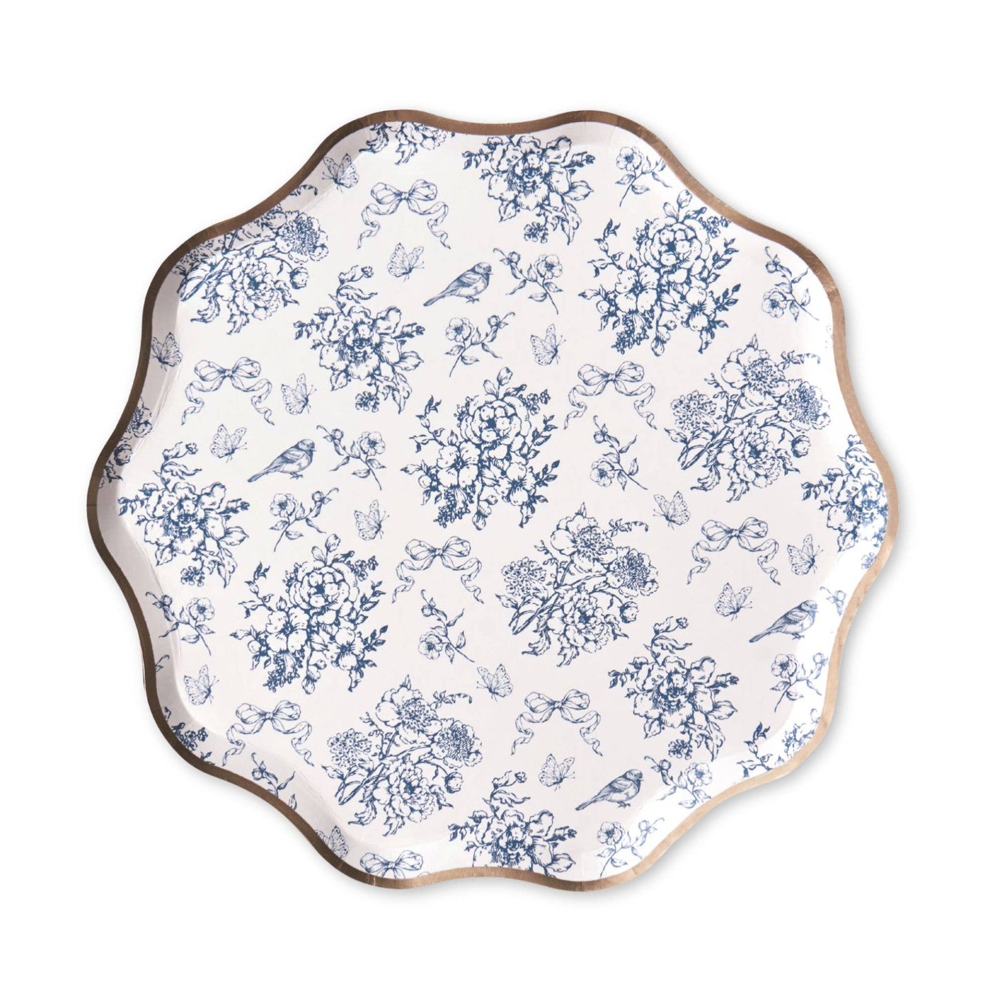 Hamptons Toile Assorted Small Plates - 8pk