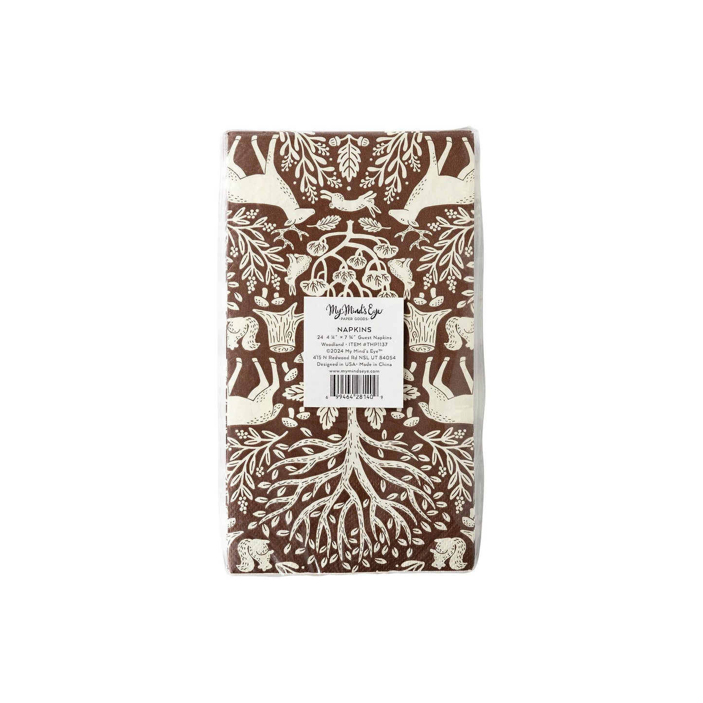 Woodland Toile Guest Towel Napkins - 24pk