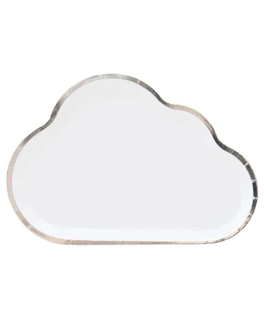 Novelty Party Plates - Cloud