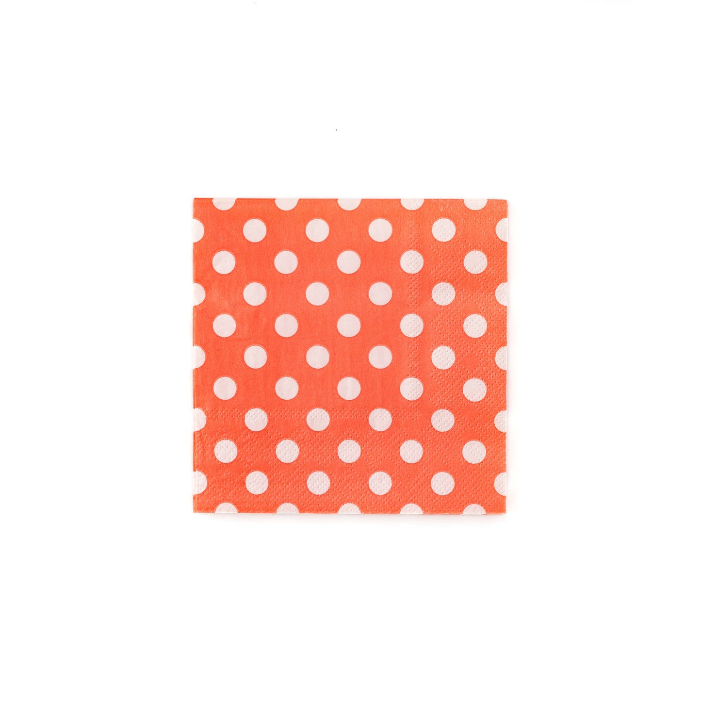 Garden Party Coral Polka Dot Cocktail Napkins - 24pk