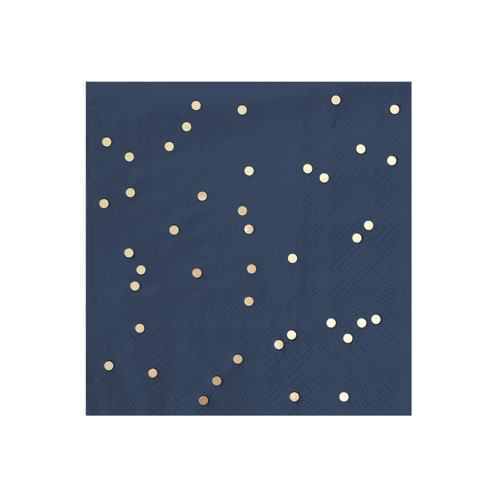 Paper Napkins - Confetti - Navy & Gold