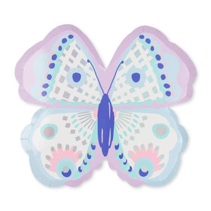 Flutter Butterfly Large Party Plates - 8 Pk.
