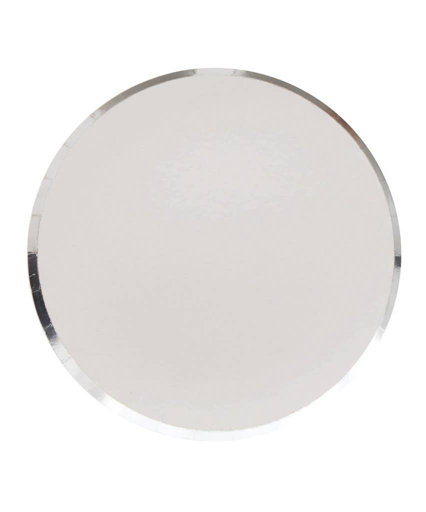 Silver Party Plates 9 inch