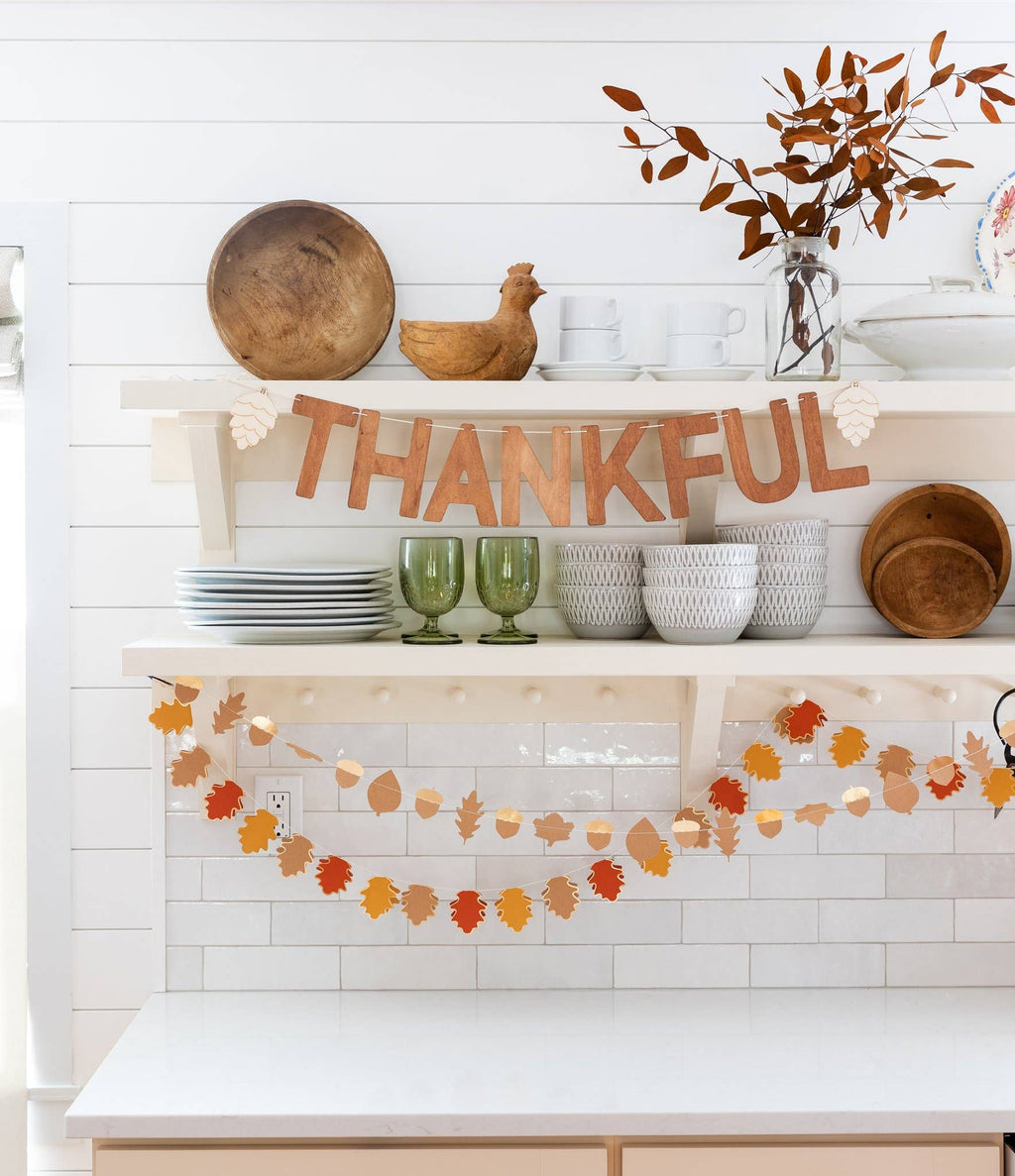 Harvest / Thanksgiving Wood Thankful Word Banner