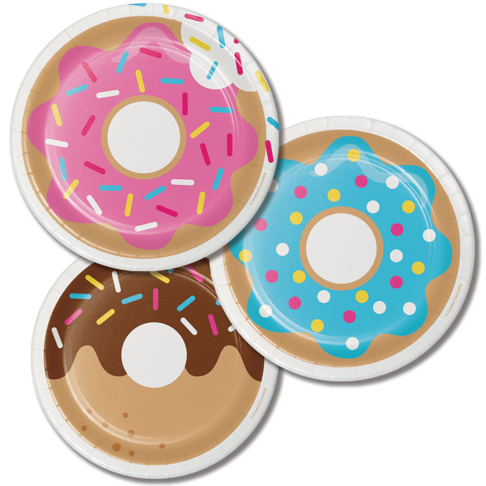 Donut Small Party Plates 7", Assorted