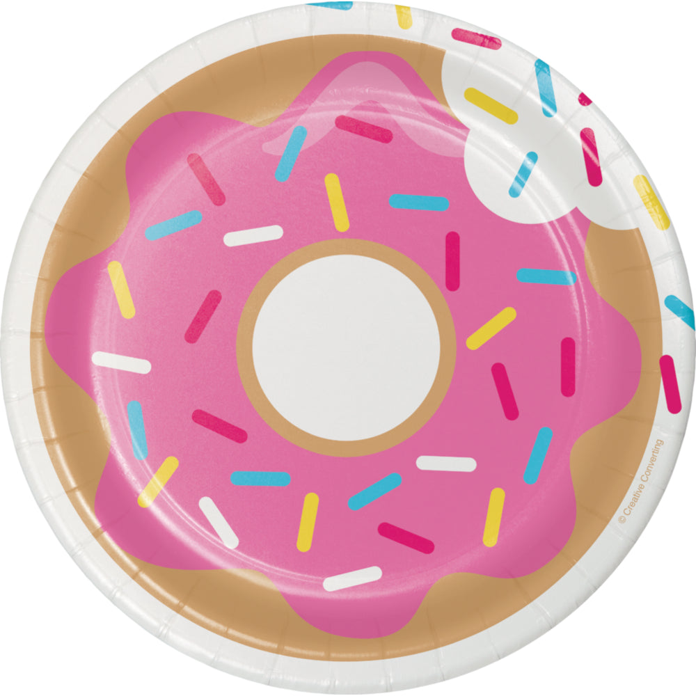 Donut Small Party Plates 7", Assorted